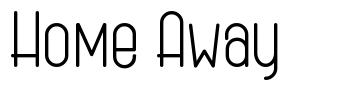 Home Away schriftart