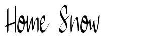 Home Snow шрифт