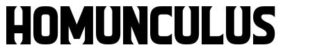 Homunculus шрифт