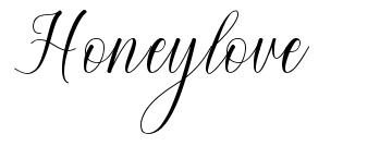 Honeylove шрифт