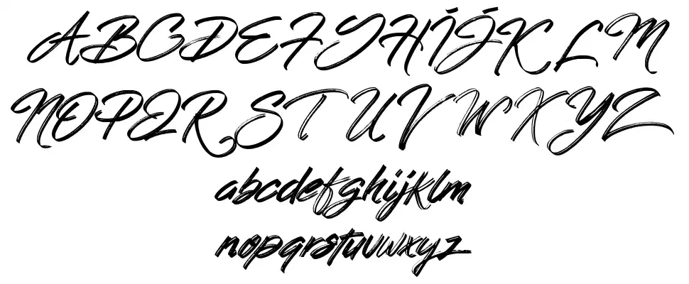 Hong Kong Script Brushfont specimens