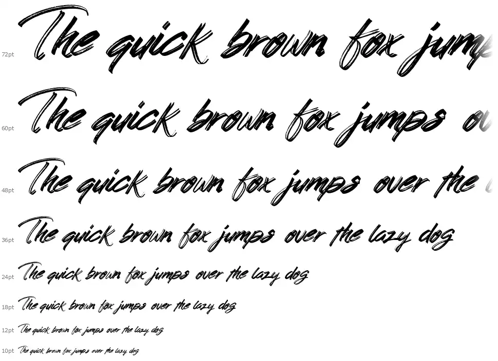 Hong Kong Script Brushfont waterfall