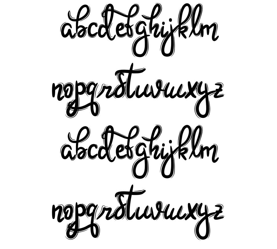 Hoobie font Örnekler