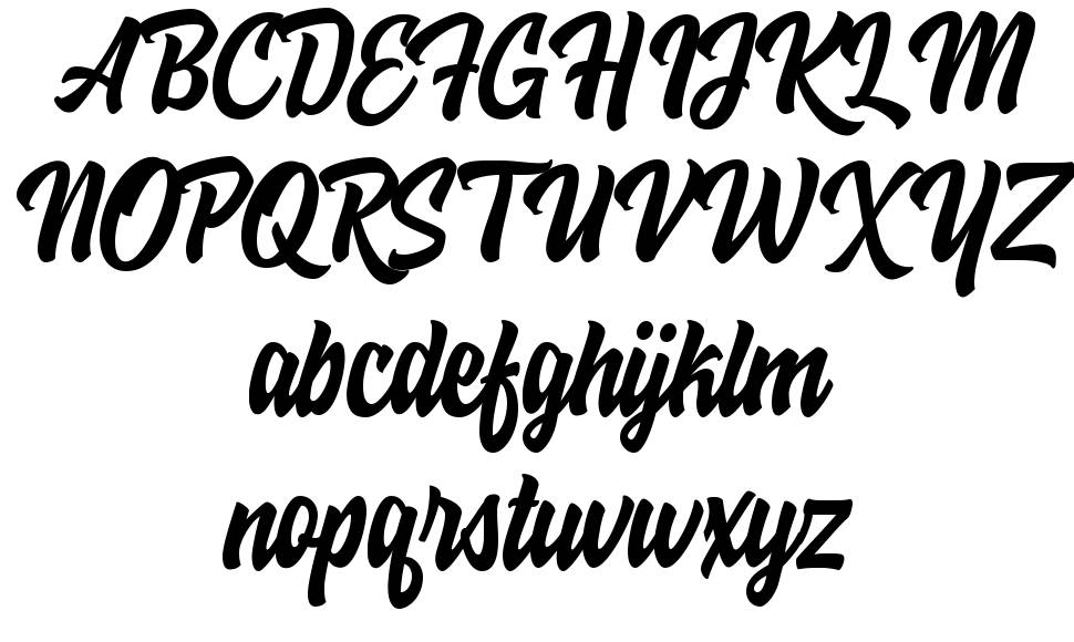 Hoodson Script font specimens