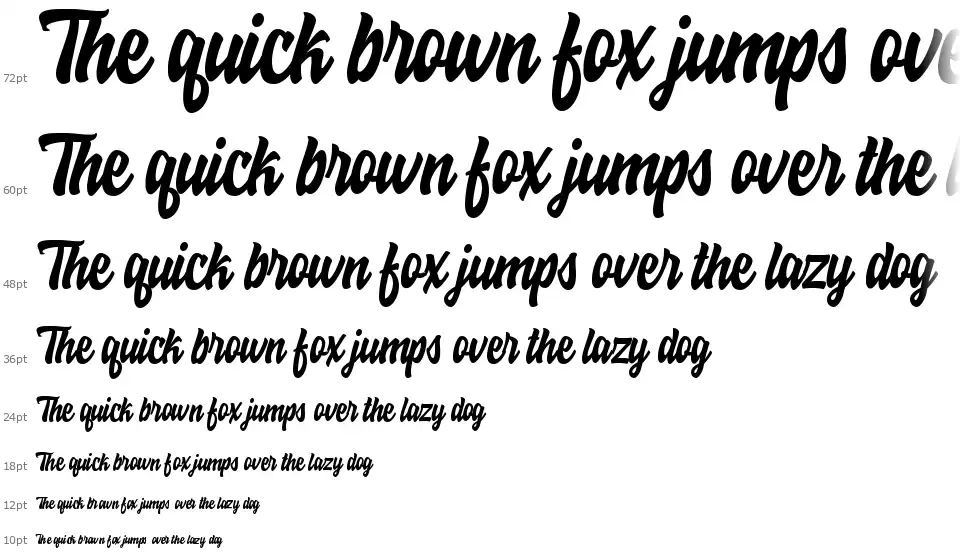 Hoodson Script font Şelale