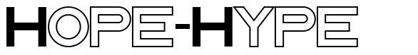 Hope-Hype font