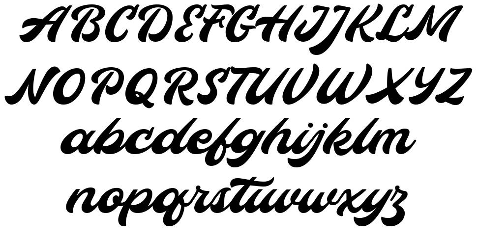 Hopeitissed font specimens