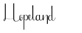 Hopeland font