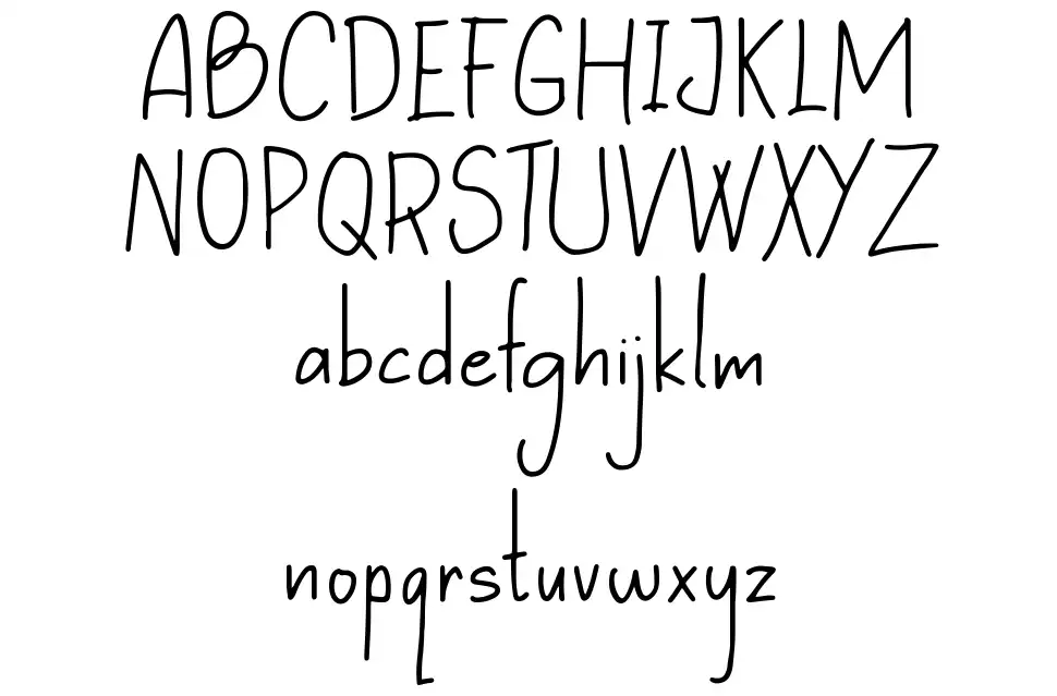 Hopes Letter font specimens