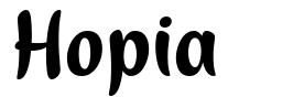Hopia 字形