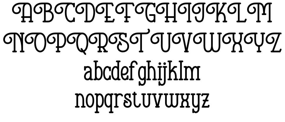 Hopkinson font specimens