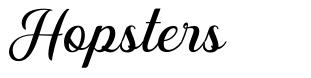 Hopsters písmo