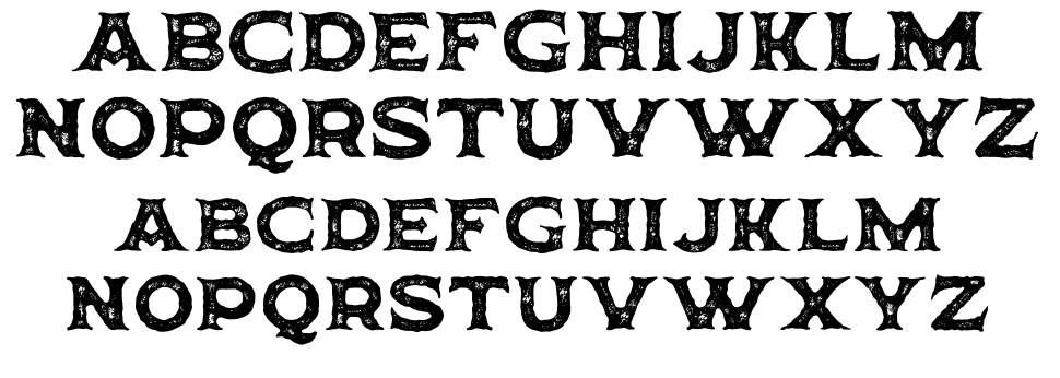 Horbse písmo Exempláře