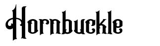 Hornbuckle font