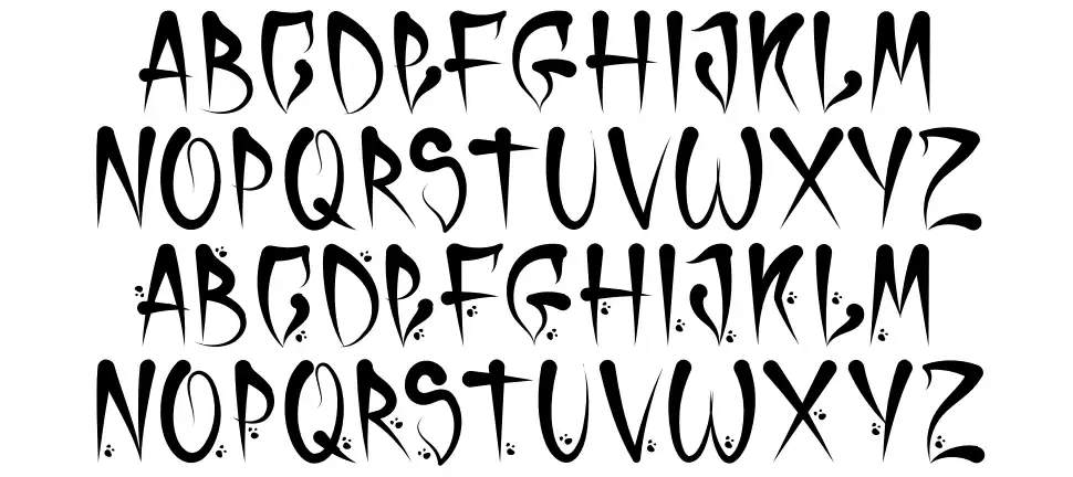 Horror Cholo font specimens