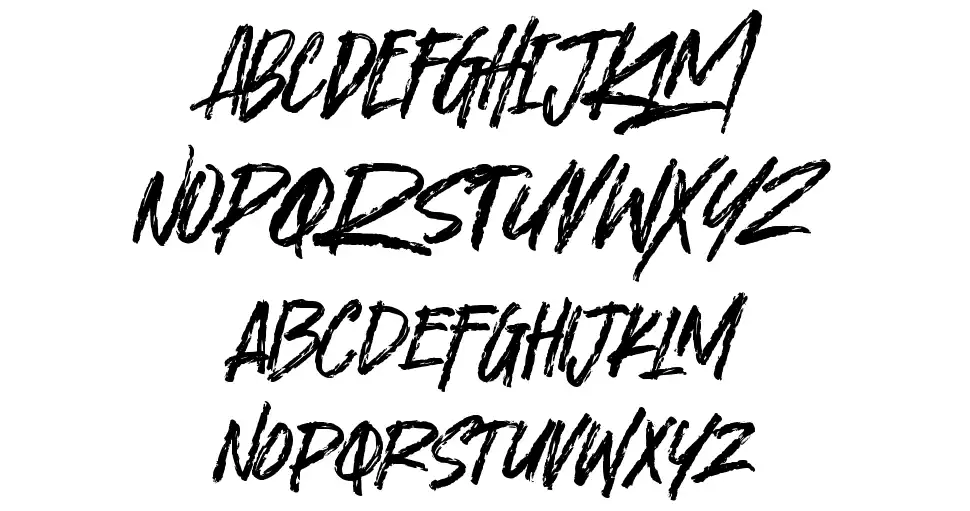 Horrraaa font specimens