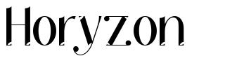Horyzon フォント