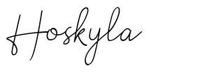 Hoskyla шрифт