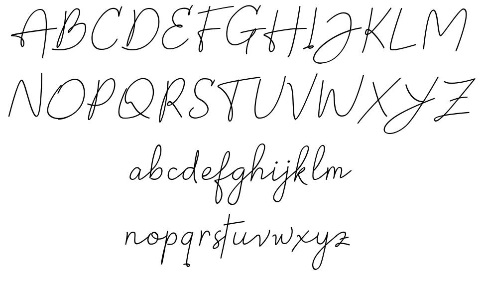 Hoskyla フォント 標本