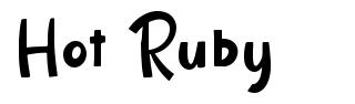 Hot Ruby písmo