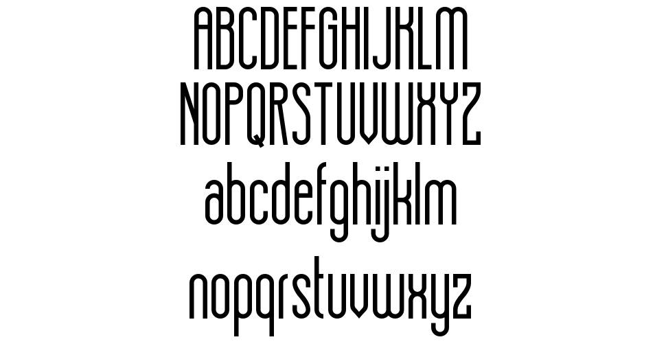 Hot Thin Roof font specimens