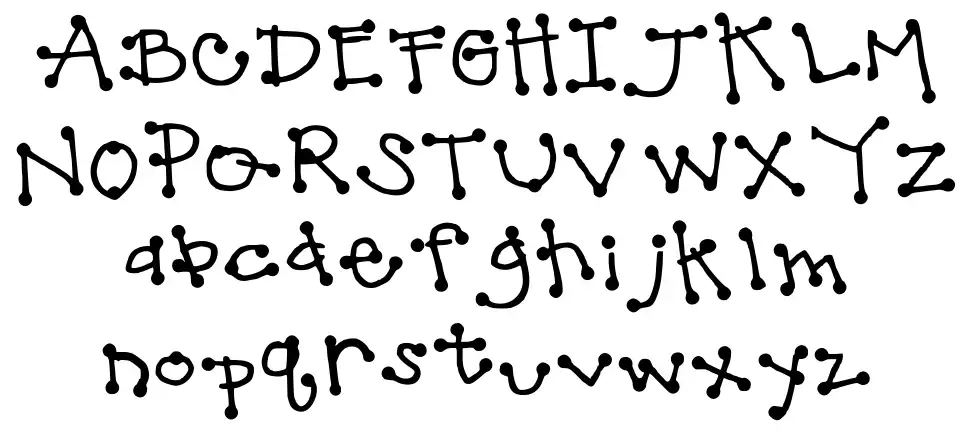 Hotty Dottyfont specimens