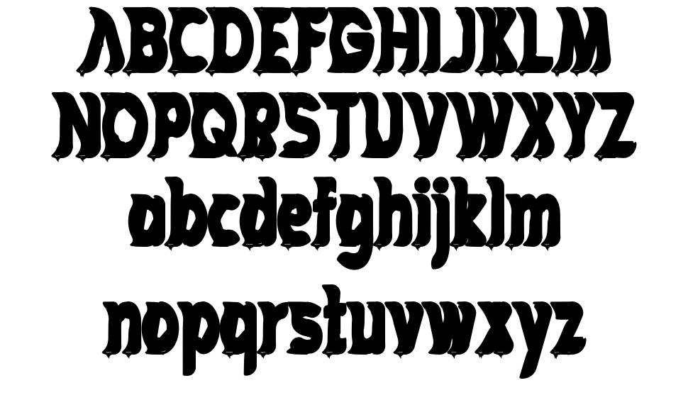 Hounted House font specimens