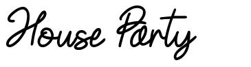 House Party font
