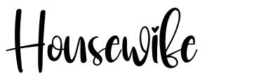 Housewife font