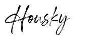 Housky шрифт