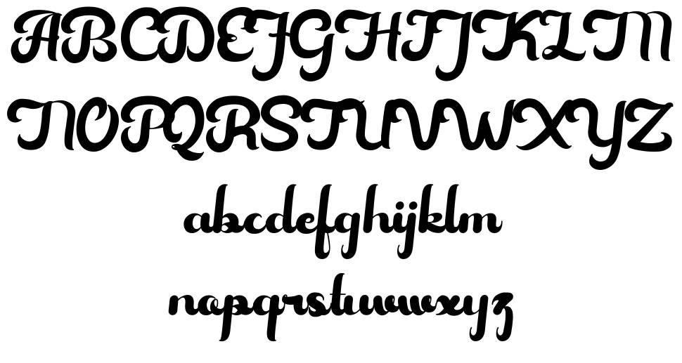 Hovalik font Örnekler