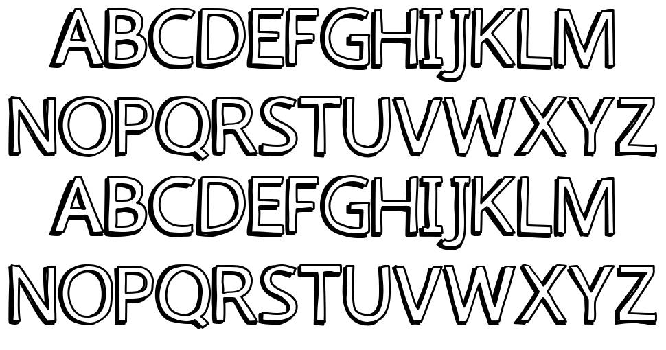 How High Cre font specimens