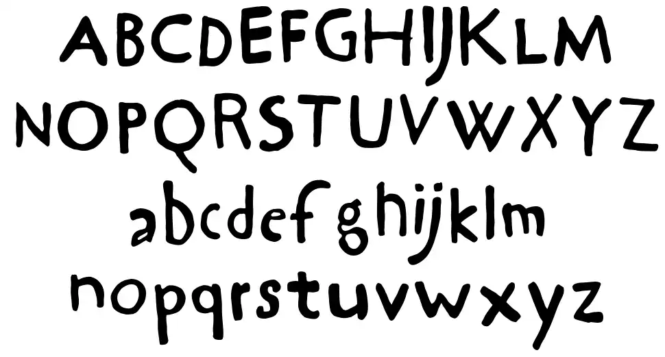 Hrawolam font specimens