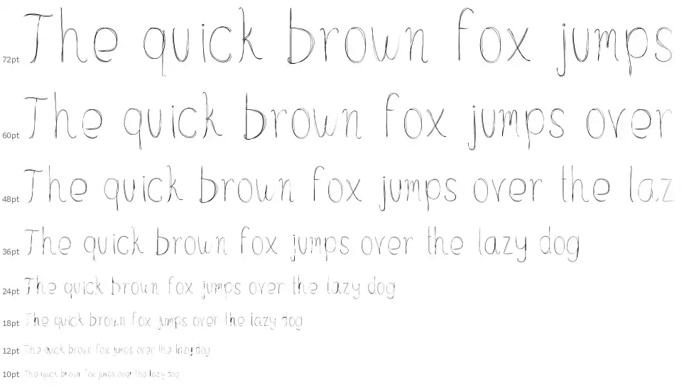 Hsf Lazy Strokes font by Hanny Sandoval FontRiver