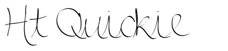 Ht Quickie font