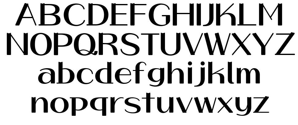 HU Flat White font