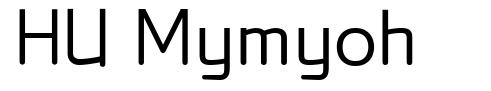 HU Mymyoh font