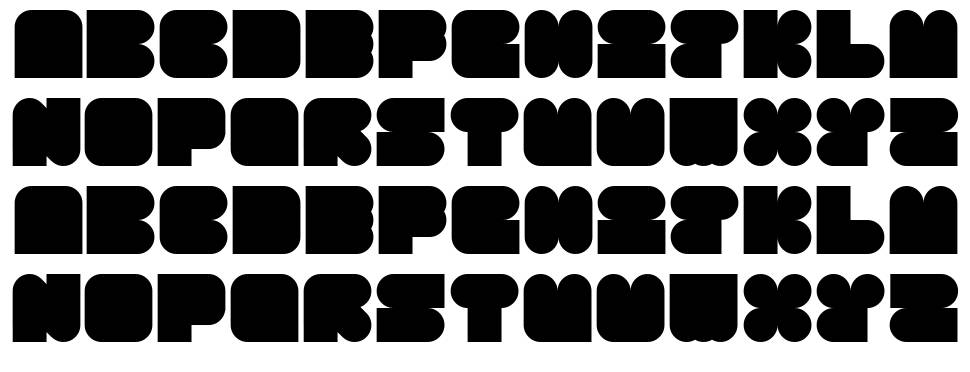 Huab font specimens