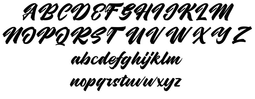 Hubolt font specimens