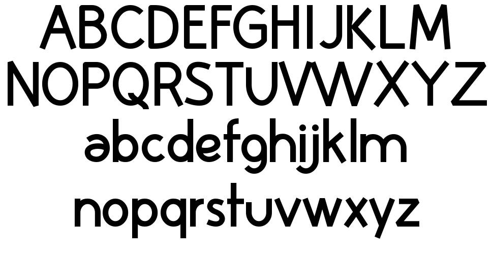 Huelic font specimens