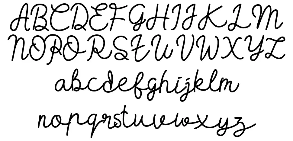 Hugh Pillow font Örnekler