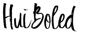 Hui Boled schriftart