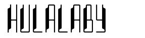 Hulalaby font