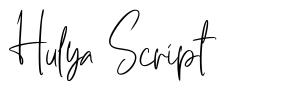 Hulya Script font