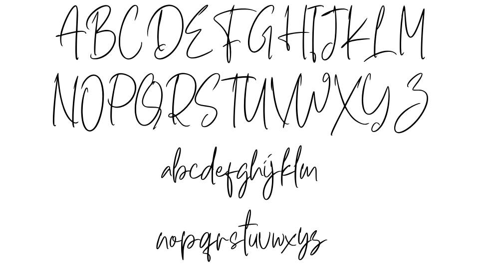 Hulya Script font specimens