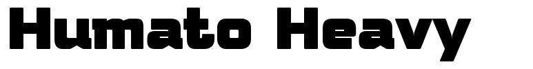 Humato Heavy 字形