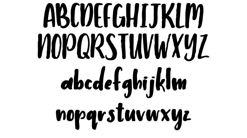 Humbley Script font specimens