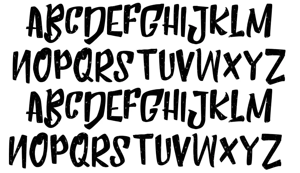Humblle Roughtfont specimens