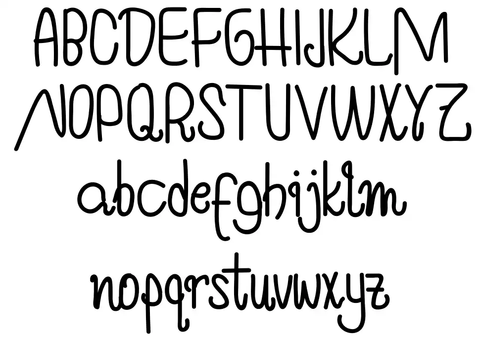 Humming Affection font Örnekler