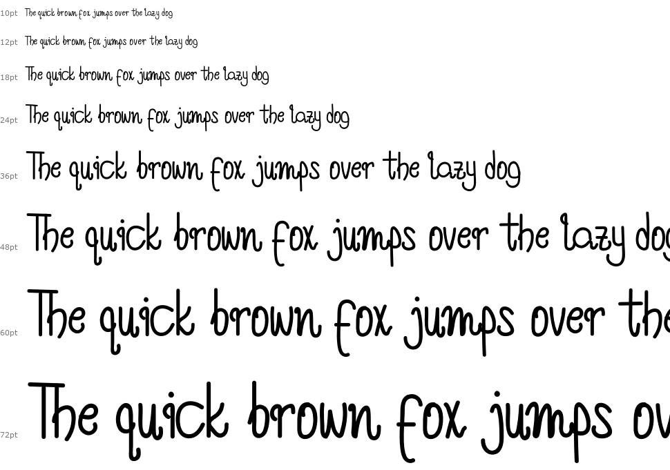 Humming Affection font Waterfall